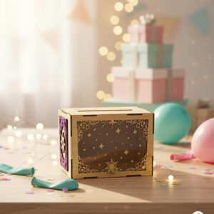 urne décorative personnalisable pour célébration boîte à vœux