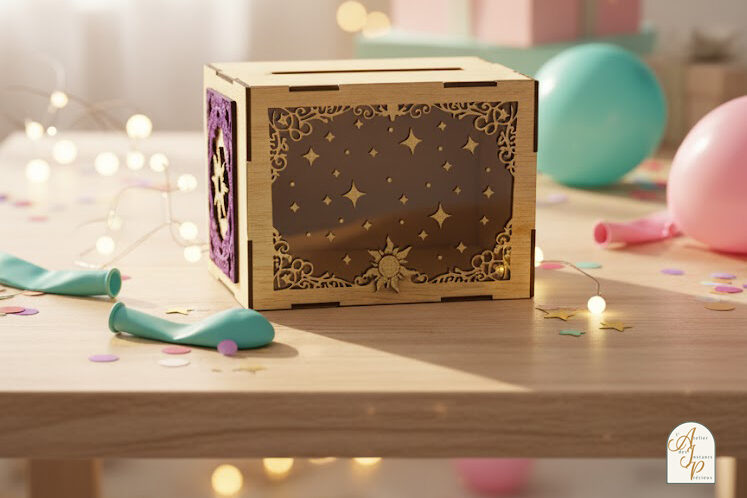 urne décorative personnalisable pour célébration boîte à vœux